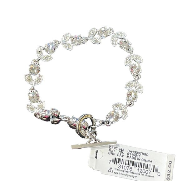 Dillard's Jewelry Nwt Dillards Crystal Collection Floral Link